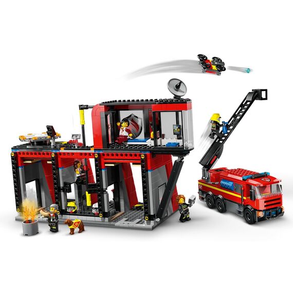 LEGO CITY 60414 FIRE STATION WITH FIRE TRUCK |  Techbox