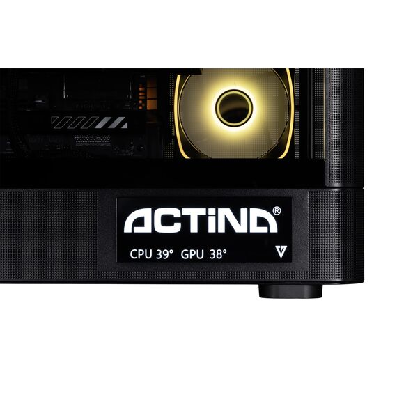 Actina 5901443440239 PC AMD Ryzen™ 9 9900X3D 32 GB DDR5-SDRAM 2 TB SSD NVIDIA GeForce RTX 5090 Midi Tower Black - Ready-made PC - Ready-made - Techbox