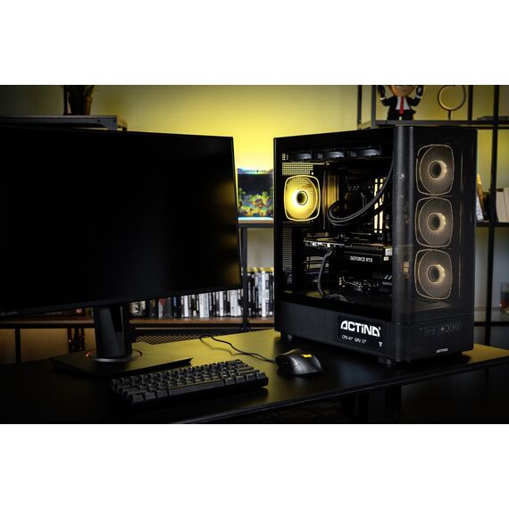 Actina 5901443440239 PC AMD Ryzen™ 9 9900X3D 32 GB DDR5-SDRAM 2 TB SSD NVIDIA GeForce RTX 5090 Midi Tower Black - Ready-made PC - Ready-made - Techbox