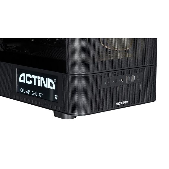 Actina 5901443440239 PC AMD Ryzen™ 9 9900X3D 32 GB DDR5-SDRAM 2 TB SSD NVIDIA GeForce RTX 5090 Midi Tower Black - Ready-made PC - Ready-made - Techbox