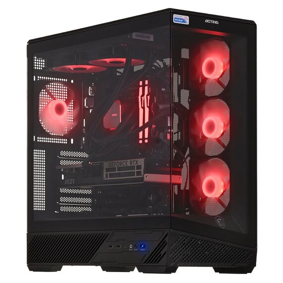 Actina 5901443440307 PC AMD Ryzen™ 7 7800X3D 32 GB DDR5-SDRAM 1 TB SSD NVIDIA GeForce RTX 5070 Midi Tower Black - Ready-made PC - Ready-made - Techbox