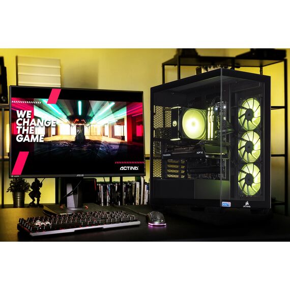 Actina 5901443413745 PC AMD Ryzen™ 7 8700F 32 GB DDR5-SDRAM 2 TB SSD NVIDIA GeForce RTX 5070 Ti Midi Tower Black - Ready-made PC - Ready-made - Techbox