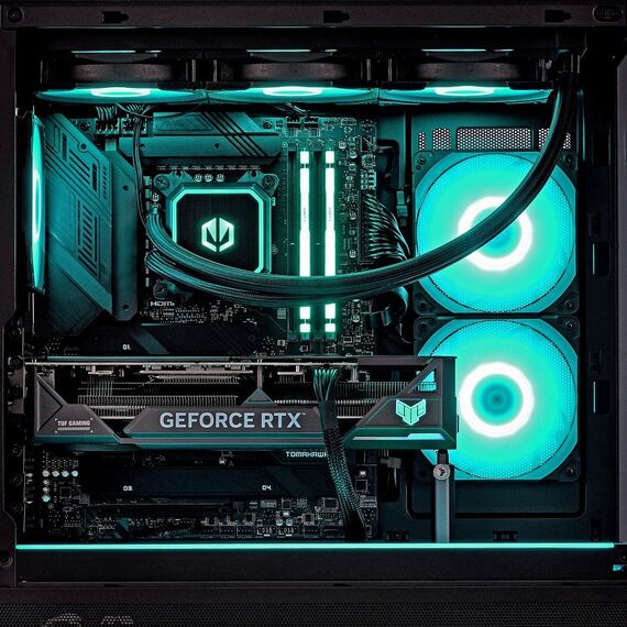 Actina 5901443416654 PC AMD Ryzen™ 9 9900X3D 64 GB DDR5-SDRAM 2 TB SSD NVIDIA GeForce RTX 5090 Windows 11 Home Midi Tower Black - Ready-made PC - Ready-made - Techbox