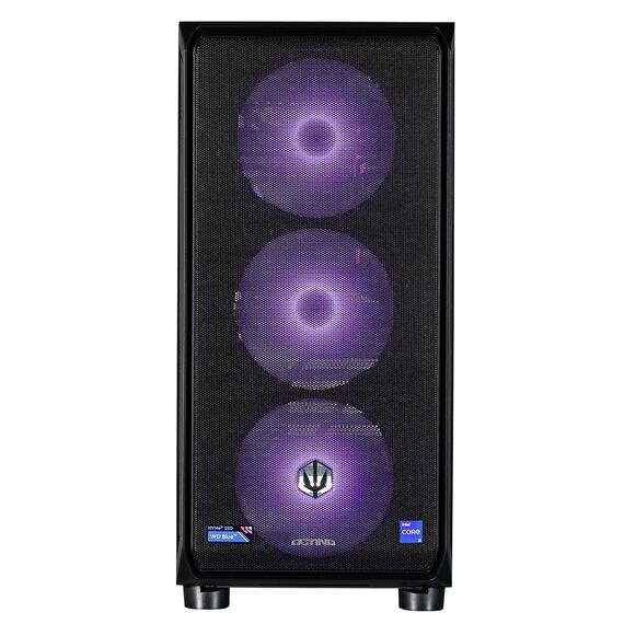 Actina 5901443410294 PC AMD Ryzen™ 7 8400F 32 GB DDR5-SDRAM 1 TB SSD Intel Arc B580 Midi Tower Black - Ready-made PC - Ready-made - Techbox
