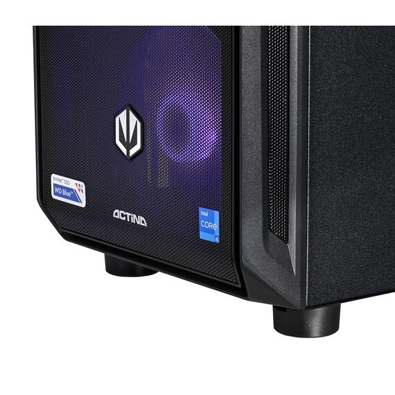 Actina 5901443410294 PC AMD Ryzen™ 7 8400F 32 GB DDR5-SDRAM 1 TB SSD Intel Arc B580 Midi Tower Black - Ready-made PC - Ready-made - Techbox