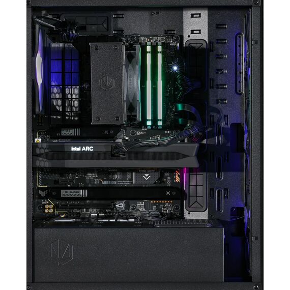 Actina 5901443410294 PC AMD Ryzen™ 7 8400F 32 GB DDR5-SDRAM 1 TB SSD Intel Arc B580 Midi Tower Black - Ready-made PC - Ready-made - Techbox