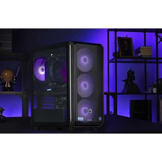 Actina 5901443410294 PC AMD Ryzen™ 7 8400F 32 GB DDR5-SDRAM 1 TB SSD Intel Arc B580 Midi Tower Black - Ready-made PC - Ready-made - Techbox