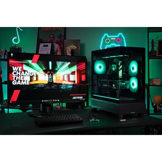 Actina 5901443417026 PC AMD Ryzen™ 9 7900 32 GB DDR5-SDRAM 1 TB SSD AMD Radeon RX 9070 Midi Tower Black | Techbox