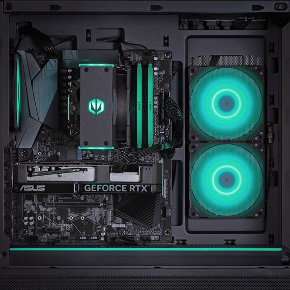 Actina 5901443417040 PC AMD Ryzen™ 5 7600X3D 32 GB DDR5-SDRAM 1 TB SSD AMD Radeon RX 9070 Midi Tower Black - Ready-made PC - Ready-made - Techbox