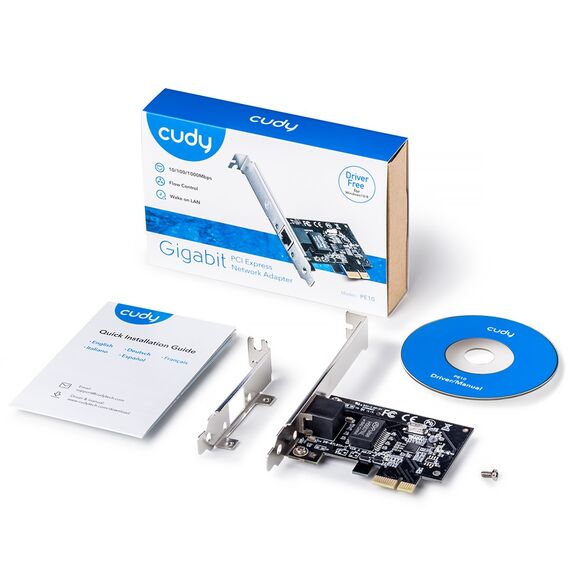Cudy PE10 network card Internal Ethernet 1000 Mbit/s | Techbox