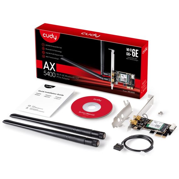 Cudy WE3000 network card Internal WLAN / Bluetooth 2400 Mbit/s | Techbox