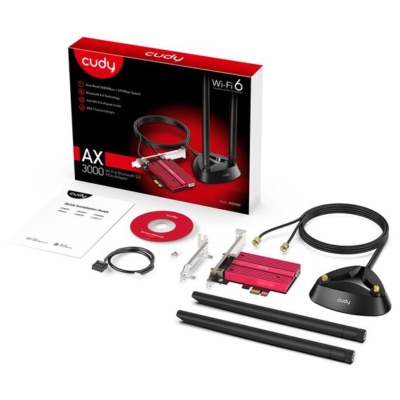 Cudy WE4000 network card Internal WLAN / Bluetooth 2400 Mbit/s | Techbox