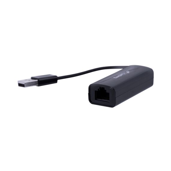 Lanberg NC-0100-01 cable interface/gender adapter USB-A RJ-45 Black | Techbox