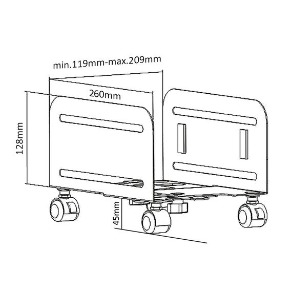 Maclean Mount MC-851 Castor platform - Computer Case Accessories - PC Cases & Accessories - Techbox
