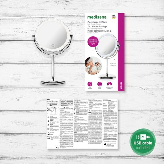 Medisana 2in1 standing cosmetic mirror CM 844 | Techbox