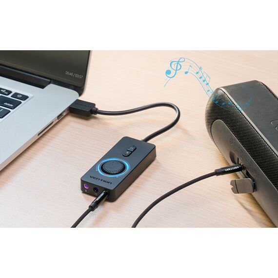 Vention 1m USB 2.0 external sound card | Techbox