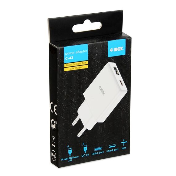 iBox ILUC43W mobile device charger Universal White AC Indoor - Travel Chargers - Smartphone Chargers - Techbox