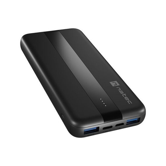 NATEC TREVI SLIM Q V2 Lithium Polymer (LiPo) 10000 mAh Black - Powerbanks - Smartphone Chargers - Techbox