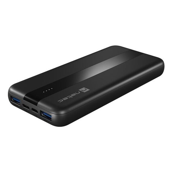 NATEC TREVI SLIM Q V2 Lithium Polymer (LiPo) 10000 mAh Black - Powerbanks - Smartphone Chargers - Techbox