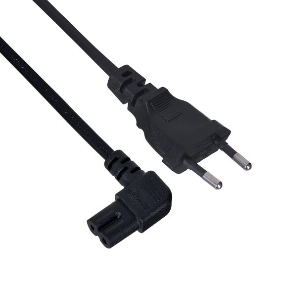 SAVIO CL-144 Power cable Black 3 m angled - Power Cables - Cables & Adapters - Techbox