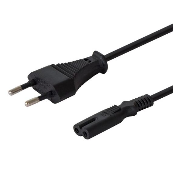 SAVIO Power cable (M) 2pin, 1.2m CL-97 - Power Cables - Cables & Adapters - Techbox