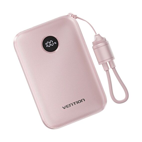 Vention 10000mAh Powerbank 2xUSB-C 1xUSB-A 22.5W, pink | Techbox