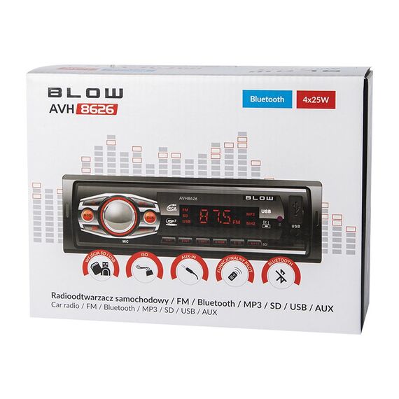 BLOW AVH-8626 Car Black - Radio CD - MP3 - Auto & Moto - Techbox