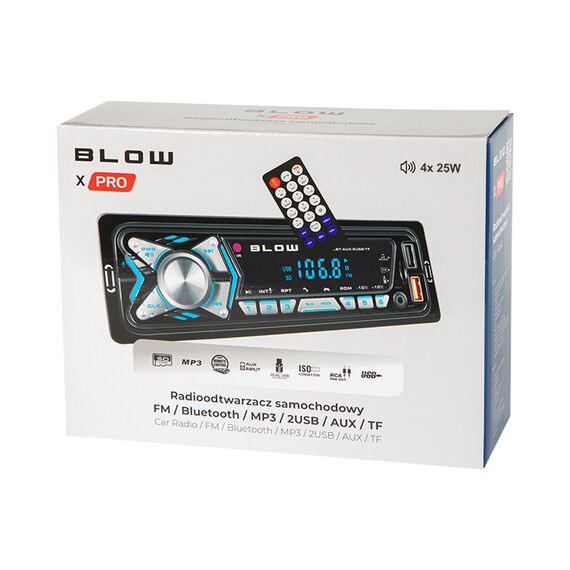 BLOW X-PRO MP3/USB/micro USB/BLUETOOTH radio Car Black | Techbox
