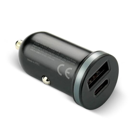 Car charger everActive CC-30Q USB + USB-C QC 3.0 PD 35W - Travel Chargers - Smartphone Chargers - Techbox