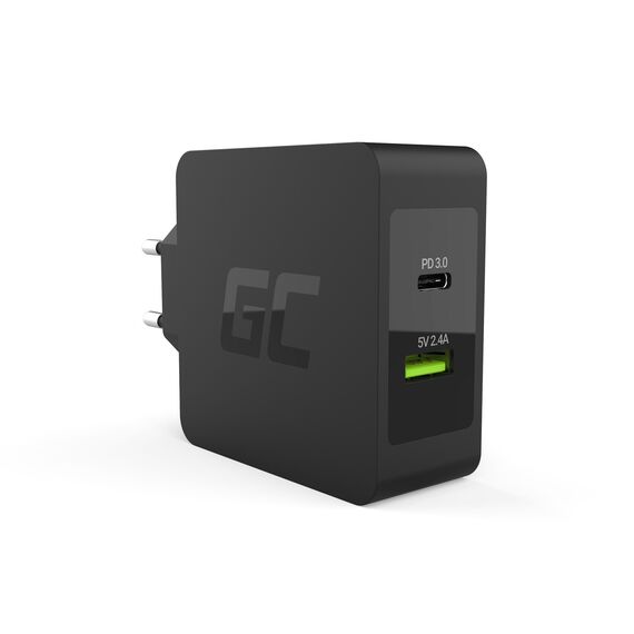 Green Cell CHAR10 mobile device charger Black Indoor - Travel Chargers - Smartphone Chargers - Techbox