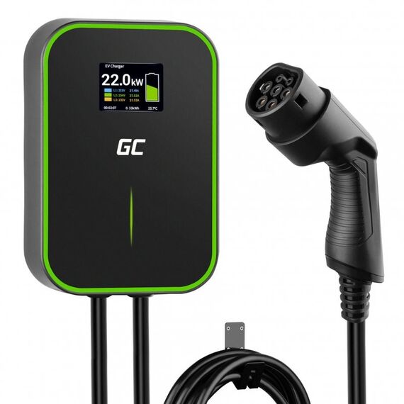 Green Cell EV Powerbox 22kW with Plug-In cable | Techbox