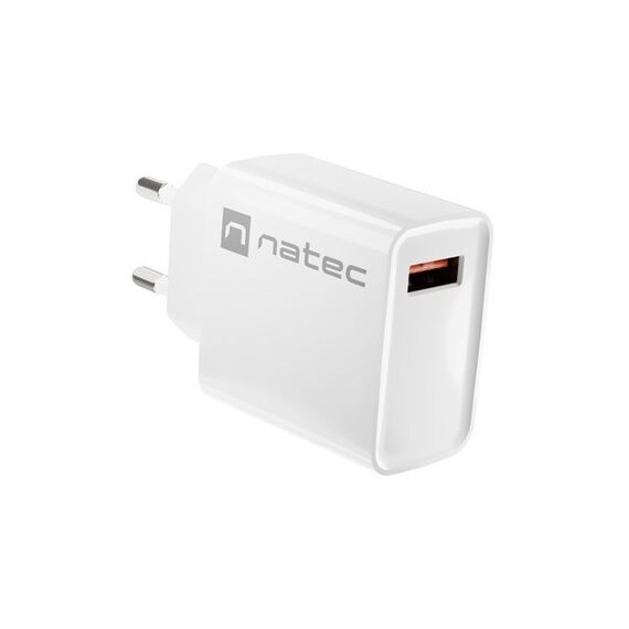 NATEC NETWORK CHARGER RIBERA USB-A 18W WHITE | Techbox