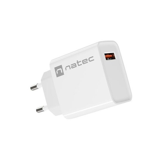 NATEC NETWORK CHARGER RIBERA USB-A 18W WHITE | Techbox