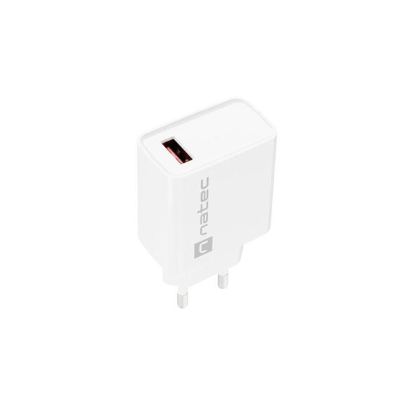 NATEC NETWORK CHARGER RIBERA USB-A 18W WHITE | Techbox