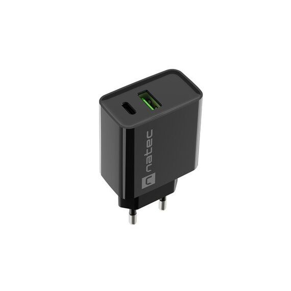 NATEC NETWORK CHARGER RIBERA USB-A+USB-C 20W PD | Techbox