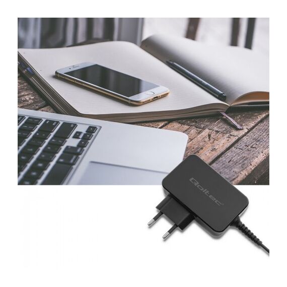 Qoltec 51024 mobile device charger Universal Black AC Fast charging Indoor | Techbox