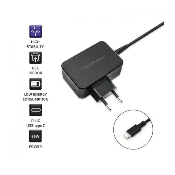Qoltec 51024 mobile device charger Universal Black AC Fast charging Indoor | Techbox