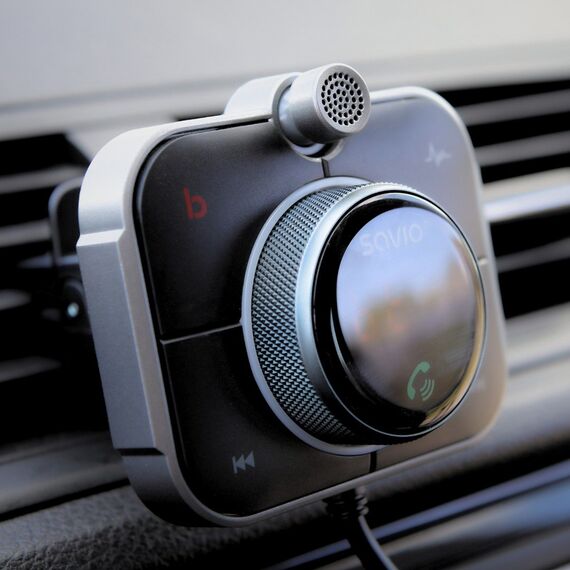 Savio TR-14 Transmiter FM z Bluetooth i ładowarką PD 87.6 - 107.9 MHz Bluetooth/USB Black | Techbox