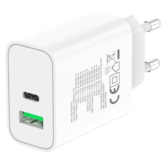 Techly IPW-USB-30WACG mobile device charger Universal White AC Fast charging Indoor | Techbox