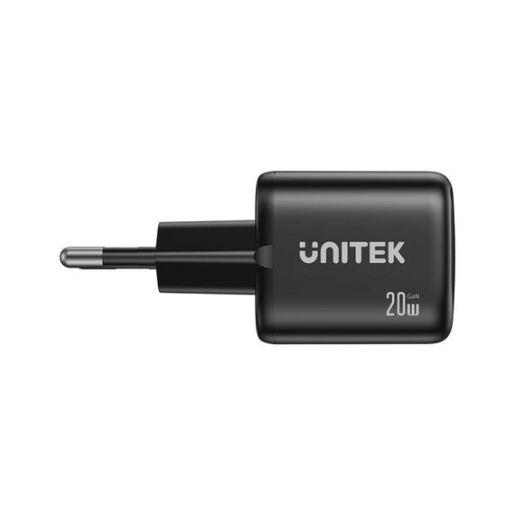 UNITEK 2x GAN 20W mains charger, black | Techbox