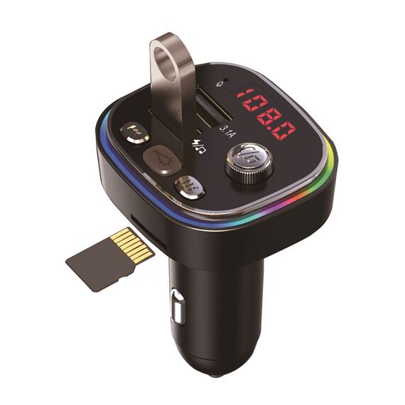 Vakoss TC-B439K FM transmitter 87.5 - 108 MHz Bluetooth/USB Black - Smartphone Holders - Smartphones - Techbox