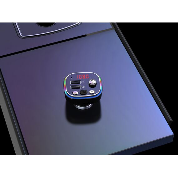 Vakoss TC-B439K FM transmitter 87.5 - 108 MHz Bluetooth/USB Black - Smartphone Holders - Smartphones - Techbox
