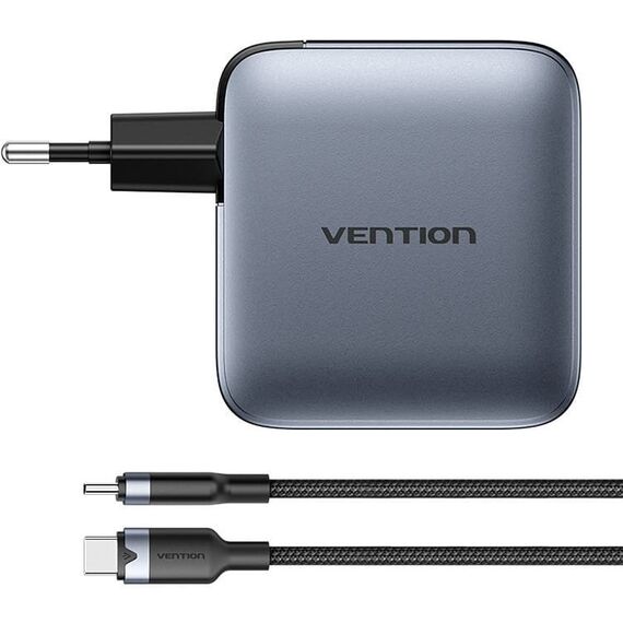Vention 100W charger 1xUSB-A 3xUSB-C + cable | Techbox