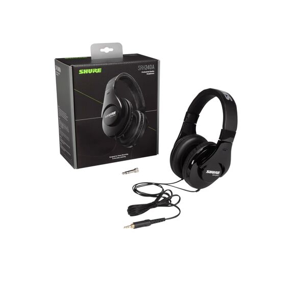 Shure SRH240A-EFS Headphones Wired Black | Techbox