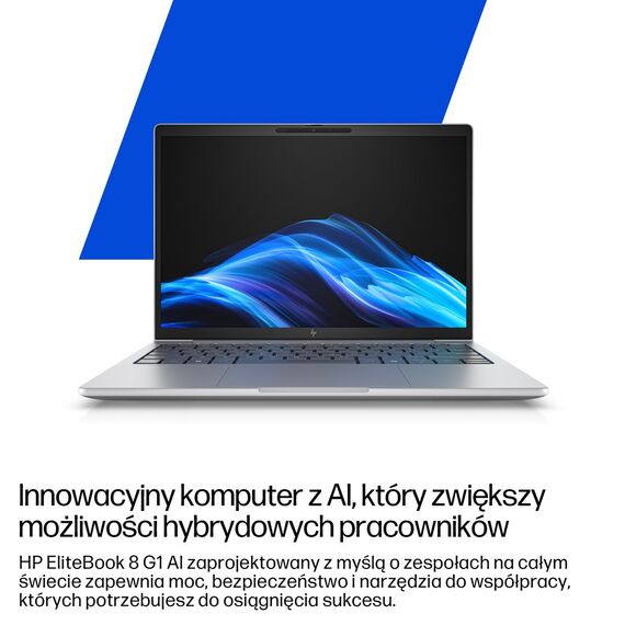 HP EliteBook 8 G1i Ultra 5 225U 16"WUXGA 400nits LBL AG 16GB DDR5 5600 SSD512 Intel Arc Cam 5M+IR+ISP 62Wh W11Pro Aluminium Glacier Silver 3Y OnSite | Techbox