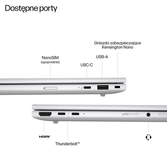 HP EliteBook 8 G1i Ultra 5 225U 16"WUXGA 400nits LBL AG 16GB DDR5 5600 SSD512 Intel Arc Cam 5M+IR+ISP 62Wh W11Pro Aluminium Glacier Silver 3Y OnSite | Techbox