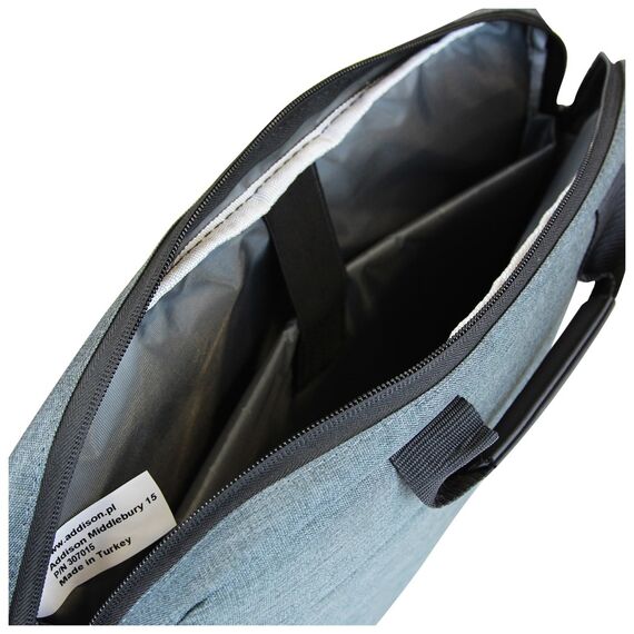 Addison 307015 notebook case 39.6 cm (15.6") Toploader bag Grey | Techbox