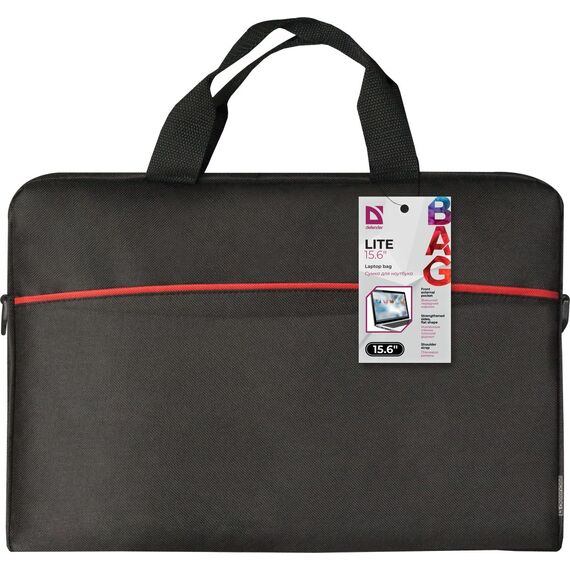 Defender Lite notebook case 39.6 cm (15.6") Briefcase Black | Techbox