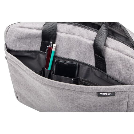 NATEC Mustela notebook bag 15.6’ grey | Techbox