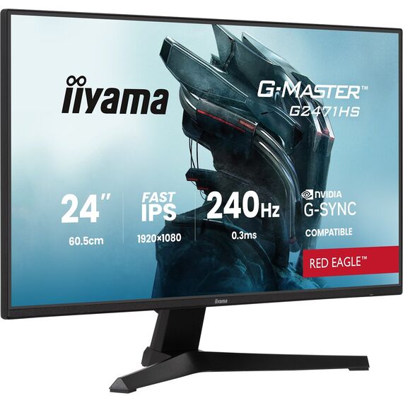 iiyama G-MASTER G2471HS-B1 computer monitor 60.5 cm (23.8") 1920 x 1080 pixels Full HD Black | Techbox